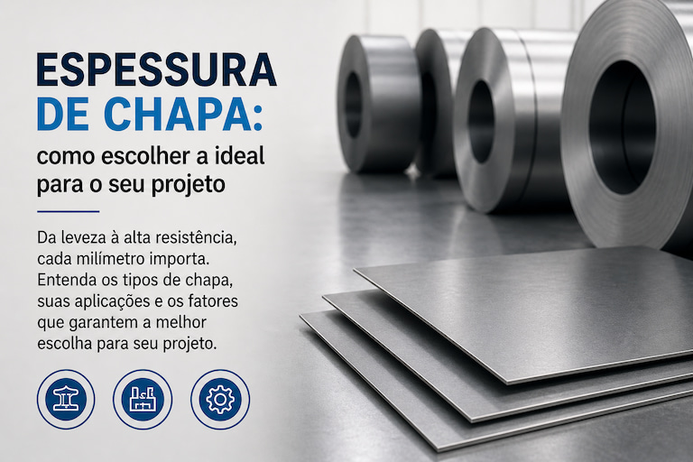 Por que a espessura da chapa importa: comparativo entre 0,75mm, 0,90mm e 1,20mm